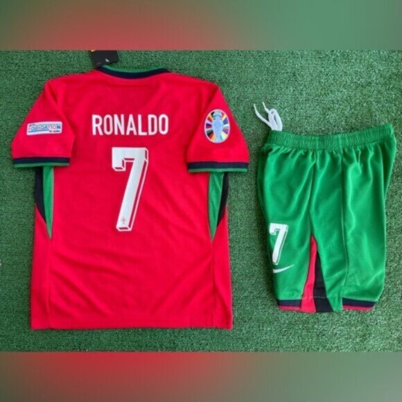 2024 Portugal youth soccer jersey Ronaldo kids CR7